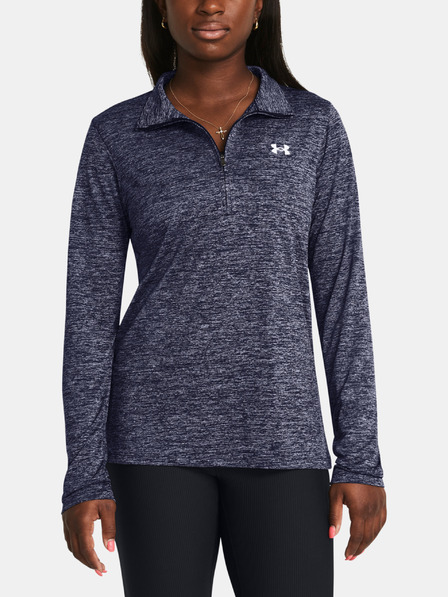 Under Armour Dámske tričko Under Armour Tech 1/2 Zip- Twist-BLU