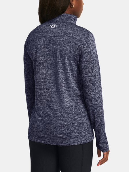 Under Armour Dámske tričko Under Armour Tech 1/2 Zip- Twist-BLU