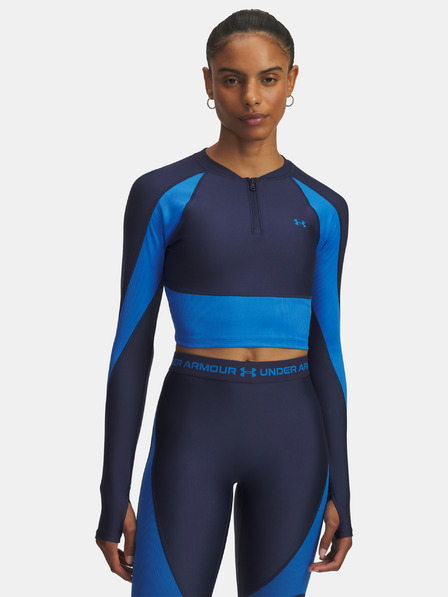 Under Armour Dámske tričko Under Armour UA HG Rib 1/4 Zip-BLU