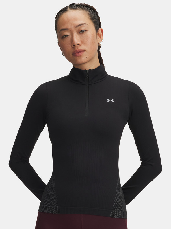 Under Armour Dámske tričko Under Armour UA Vanish Seamless 1/4 Zip-BLK