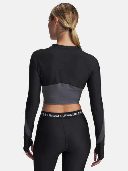 Under Armour Dámske tričko Under Armour UA HG Rib 1/4 Zip-BLK