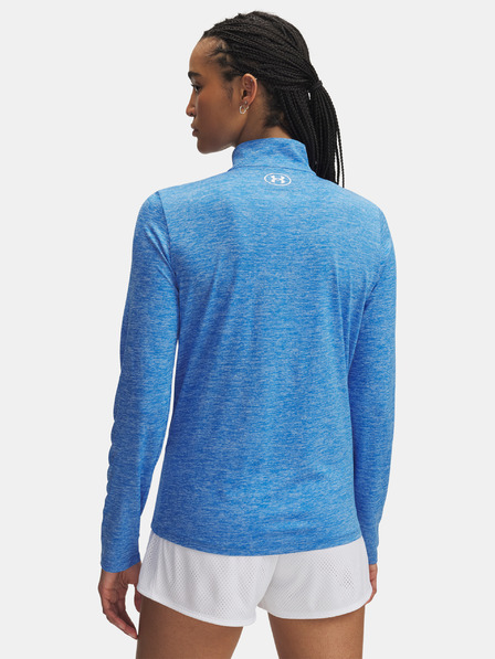 Under Armour Dámske tričko Under Armour Tech 1/2 Zip- Twist-BLU