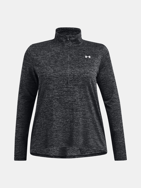 Under Armour Dámske tričko Under Armour Tech 1/2 Zip - Twist&-BLK
