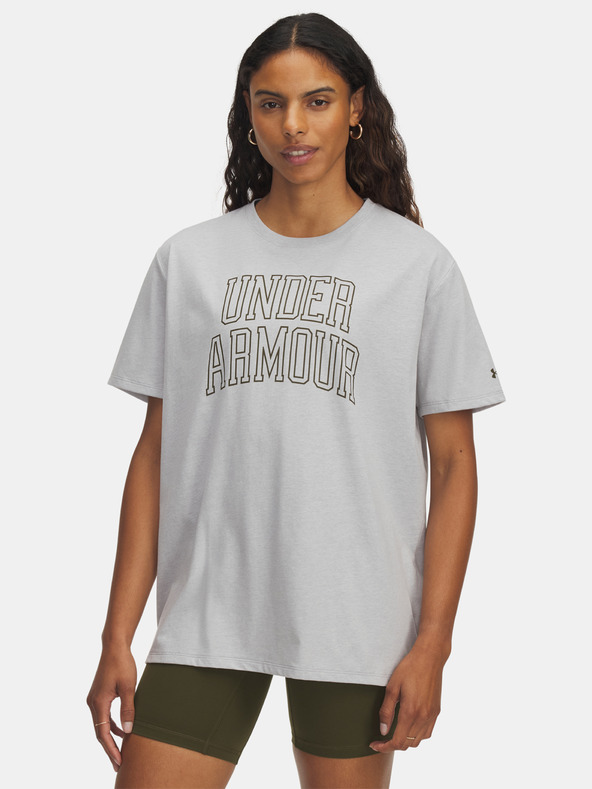 Under Armour Dámske tričko Under Armour Rival OS Campus Tee-GRY