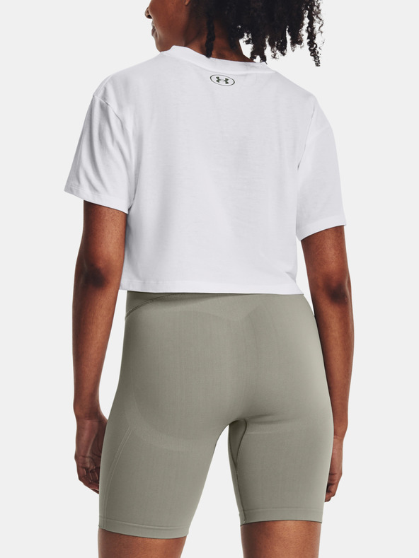 Under Armour Dámske tričko Under Armour UA COLLEGIATE CREST CROP SS