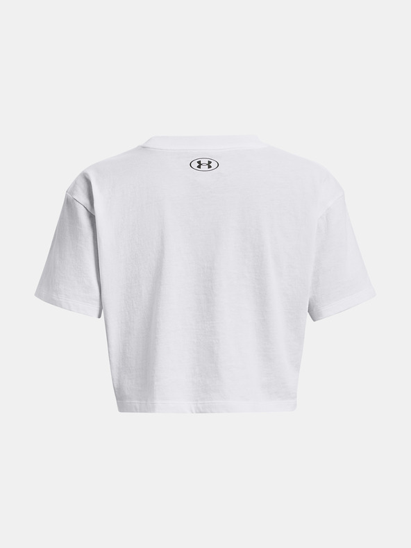 Under Armour Dámske tričko Under Armour UA COLLEGIATE CREST CROP SS