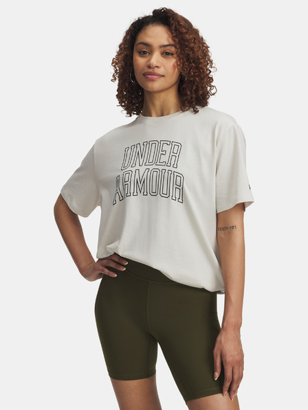 Under Armour Dámske tričko Under Armour Rival OS Campus Tee-WHT