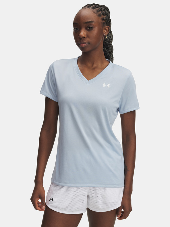Under Armour Dámske tričko Under Armour Tech SSV- Solid-BLU