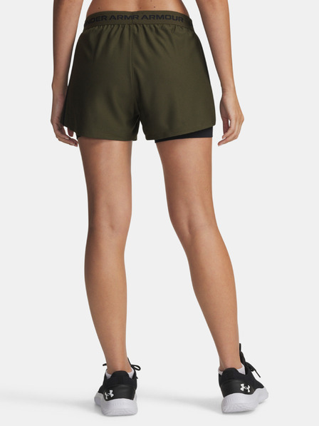 Under Armour Dámske kraťasy Under Armour Tech Play Up 2in1 Shorts-GRN