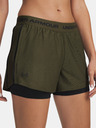Under Armour Dámske kraťasy Under Armour Tech Play Up 2in1 Shorts-GRN