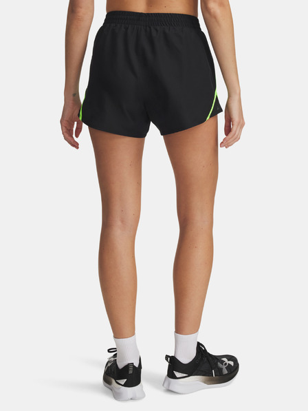 Under Armour Dámske kraťasy Under Armour UA Fly By 3'' Shorts-BLK