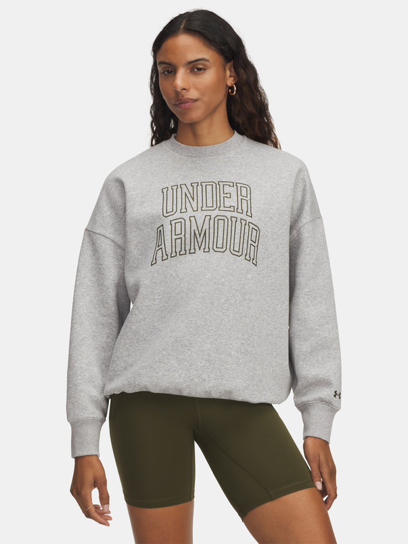 Under Armour Dámska mikina Under Armour Rival Flc OS Varsity Crew-GRY
