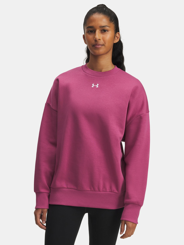 Under Armour Dámska mikina Under Armour UA Rival Fleece OS Crew-RED