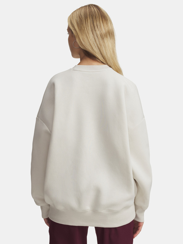 Under Armour Dámska mikina Under Armour Rival Flc OS Varsity Crew-WHT