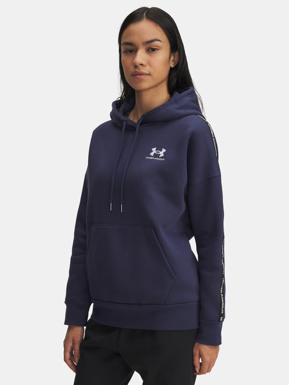 Under Armour Dámska mikina Under Armour Icon Fleece Taped Hdy-BLU