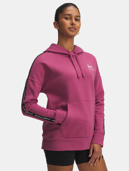Under Armour Dámska mikina Under Armour Icon Fleece Taped Hdy-RED