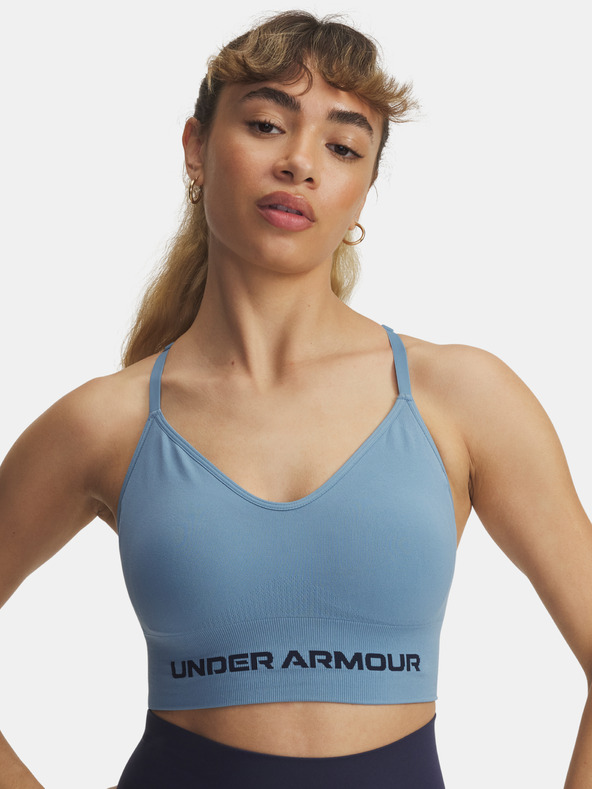 Under Armour Dámska podprsenka Under Armour Vanish Seamless Low Bra-BLU