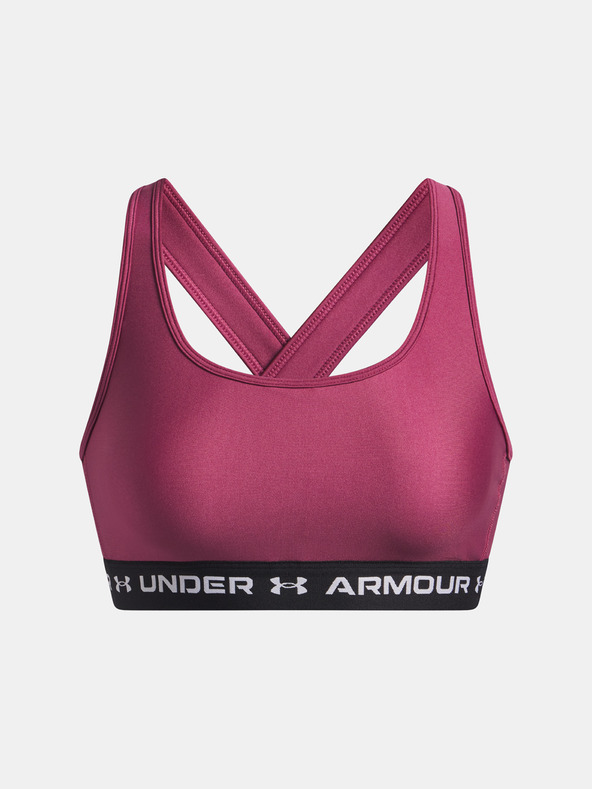 Under Armour Dámska podprsenka Under Armour Crossback Mid Bra-RED
