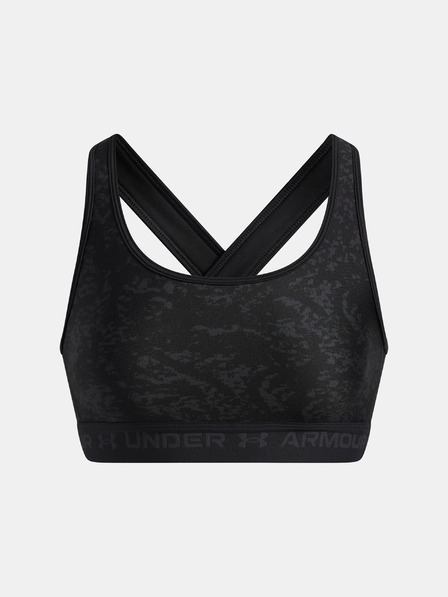 Under Armour Dámska podprsenka Under Armour Crossback Mid Print-BLK