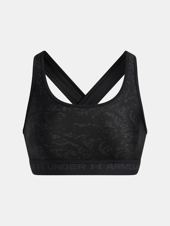 Under Armour Dámska podprsenka Under Armour Crossback Mid Print-BLK