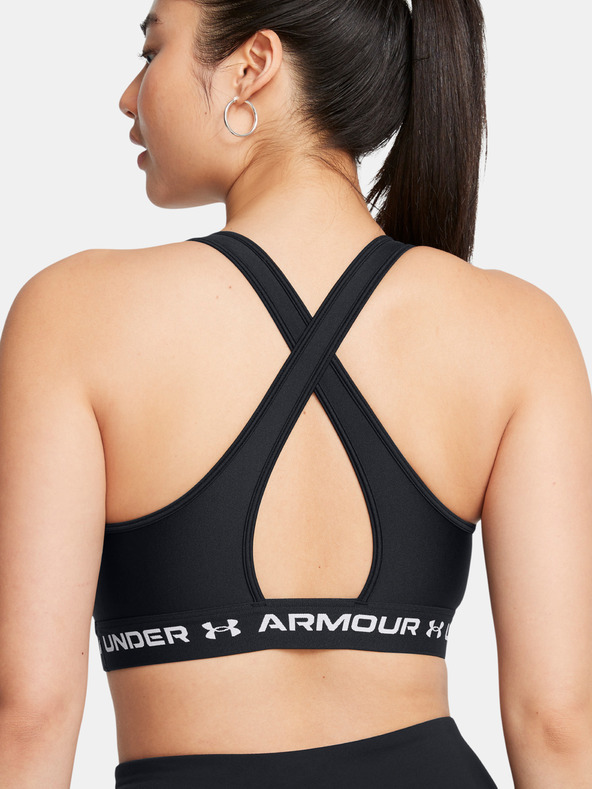 Under Armour Dámska podprsenka Under Armour Crossback Mid Bra-BLK
