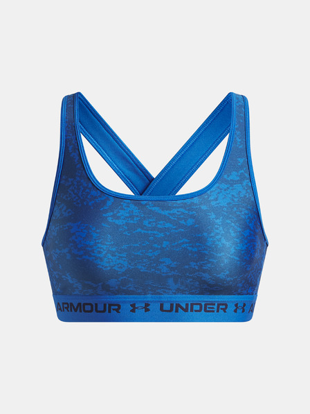 Under Armour Dámska podprsenka Under Armour Crossback Mid Print-BLU