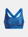 Under Armour Dámska podprsenka Under Armour Crossback Mid Print-BLU