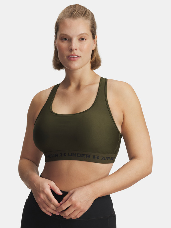 Under Armour Dámska podprsenka Under Armour Crossback Mid Bra-GRN
