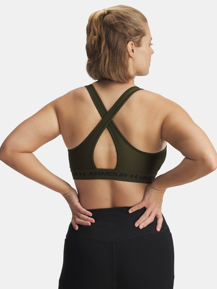 Under Armour Dámska podprsenka Under Armour Crossback Mid Bra-GRN