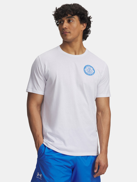 Under Armour Pánske tričko Under Armour UA ARMOUR CLUB SS-WHT