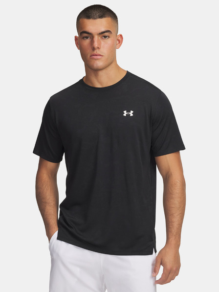 Under Armour Pánske tričko Under Armour UA Tech Vent Jacquard SS-BLK