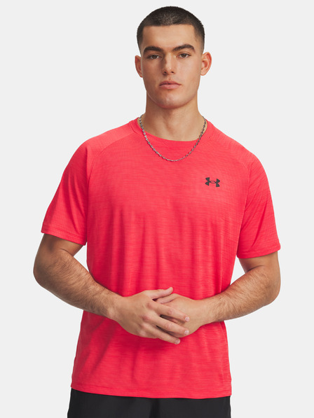 Under Armour Pánske tričko Under Armour UA Tech Textured SS-RED