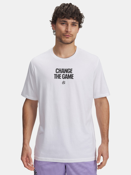Under Armour Pánske tričko Under Armour Curry Playable Tee 1-WHT