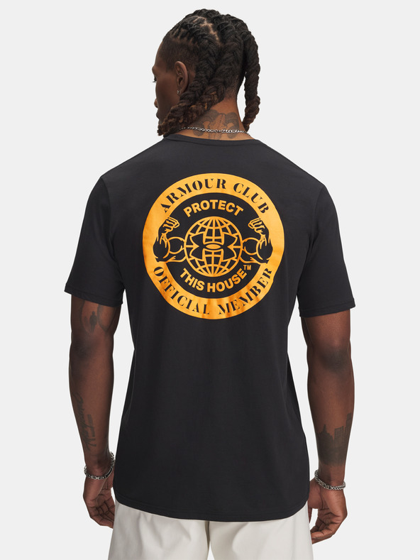 Under Armour Pánske tričko Under Armour UA ARMOUR CLUB SS-BLK