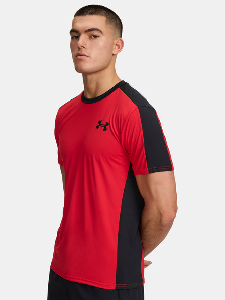 Under Armour Pánske tričko Under Armour UA HG Wordmark SS-RED