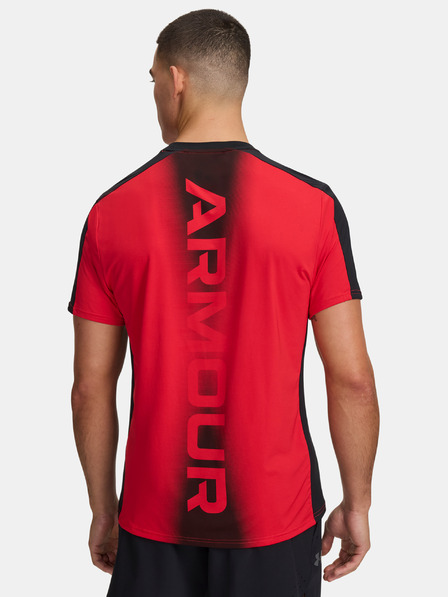 Under Armour Pánske tričko Under Armour UA HG Wordmark SS-RED