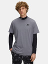 Under Armour Pánske tričko Under Armour UA M LOGO EMB HEAVYWEIGHT SS-GRY