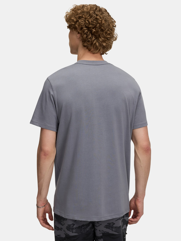 Under Armour Pánske tričko Under Armour UA M LOGO EMB HEAVYWEIGHT SS-GRY