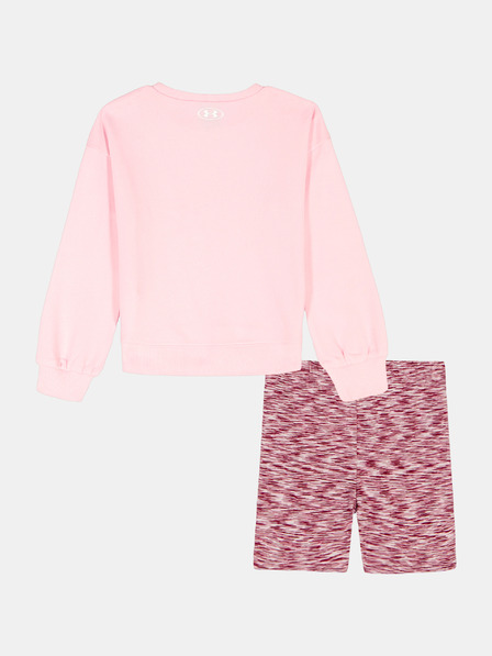 Under Armour Dievčenský set Under Armour UA CREWNECK BIKE SHORT SET