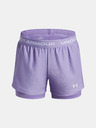 Under Armour Dievčenské kraťasy Under Armour UA Tech Play Up 2n1 Short-PPL