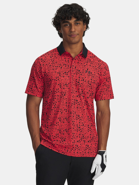 Under Armour Pánske tričko Under Armour UA Drive Chill Printed Polo-RED