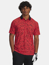 Under Armour Pánske tričko Under Armour UA Drive Chill Printed Polo-RED