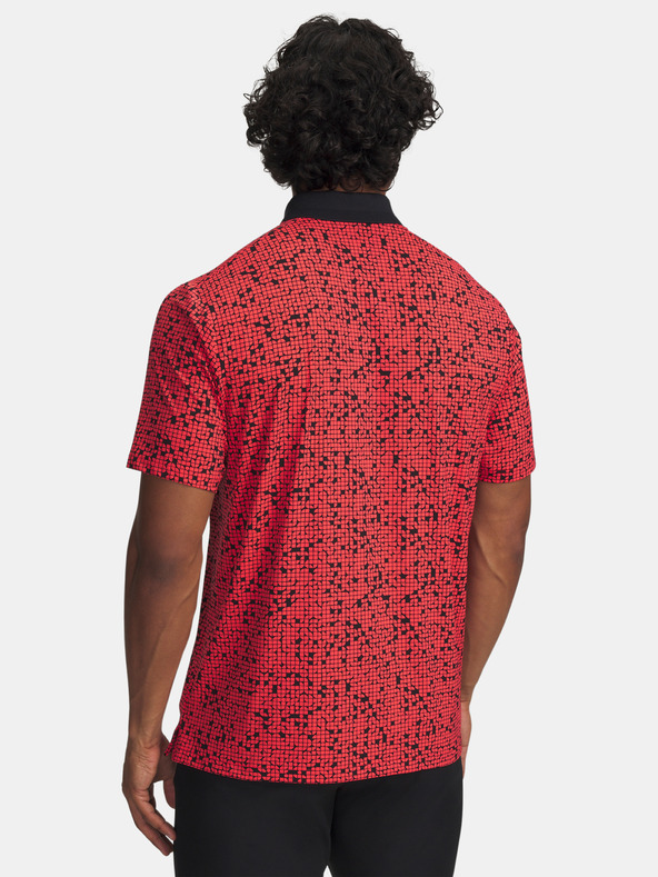 Under Armour Pánske tričko Under Armour UA Drive Chill Printed Polo-RED