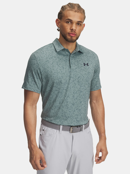 Under Armour Pánske tričko Under Armour UA Playoff 3.0 Printed Polo-GRN