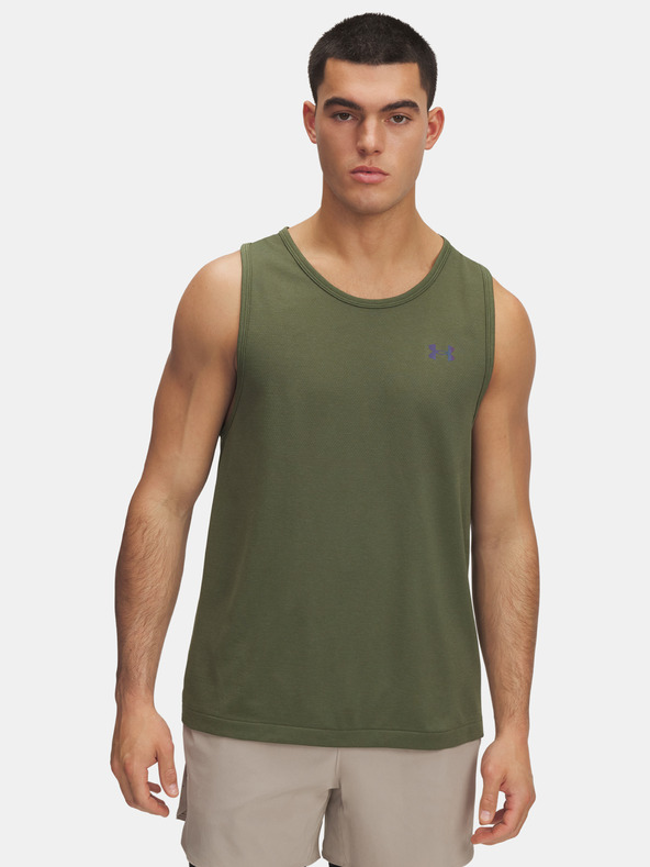 Under Armour Pánske tielko Under Armour Vanish Elite Seamless Tank-GRN
