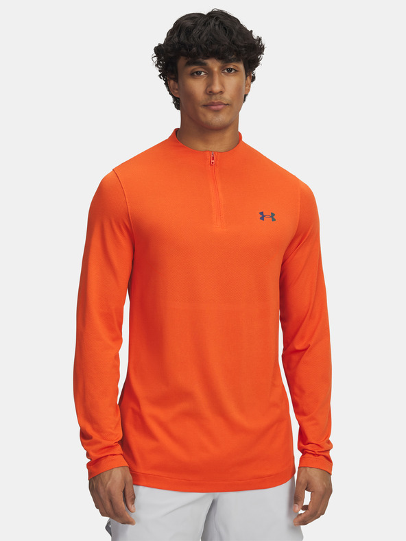 Under Armour Pánske tričko Under Armour Vanish Elite Seamless 1/4 Zp-ORG