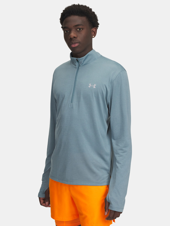 Under Armour Pánske tričko Under Armour UA LAUNCH 1/4 ZIP-BLU