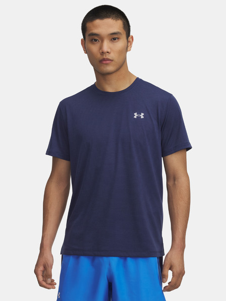 Under Armour Pánske tričko Under Armour UA LAUNCH SHORTSLEEVE-BLU