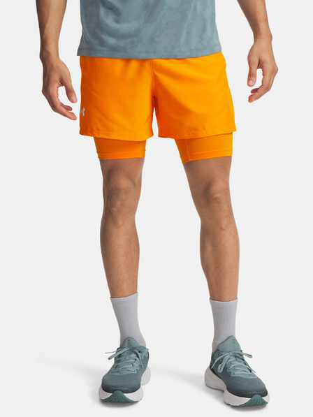 Under Armour Pánske kraťasy Under Armour UA LAUNCH 5'' 2-IN-1 SHORTS-ORG