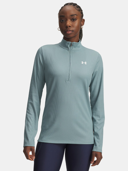 Under Armour Dámske tričko Under Armour Tech Rib 1/2 Zip-GRN